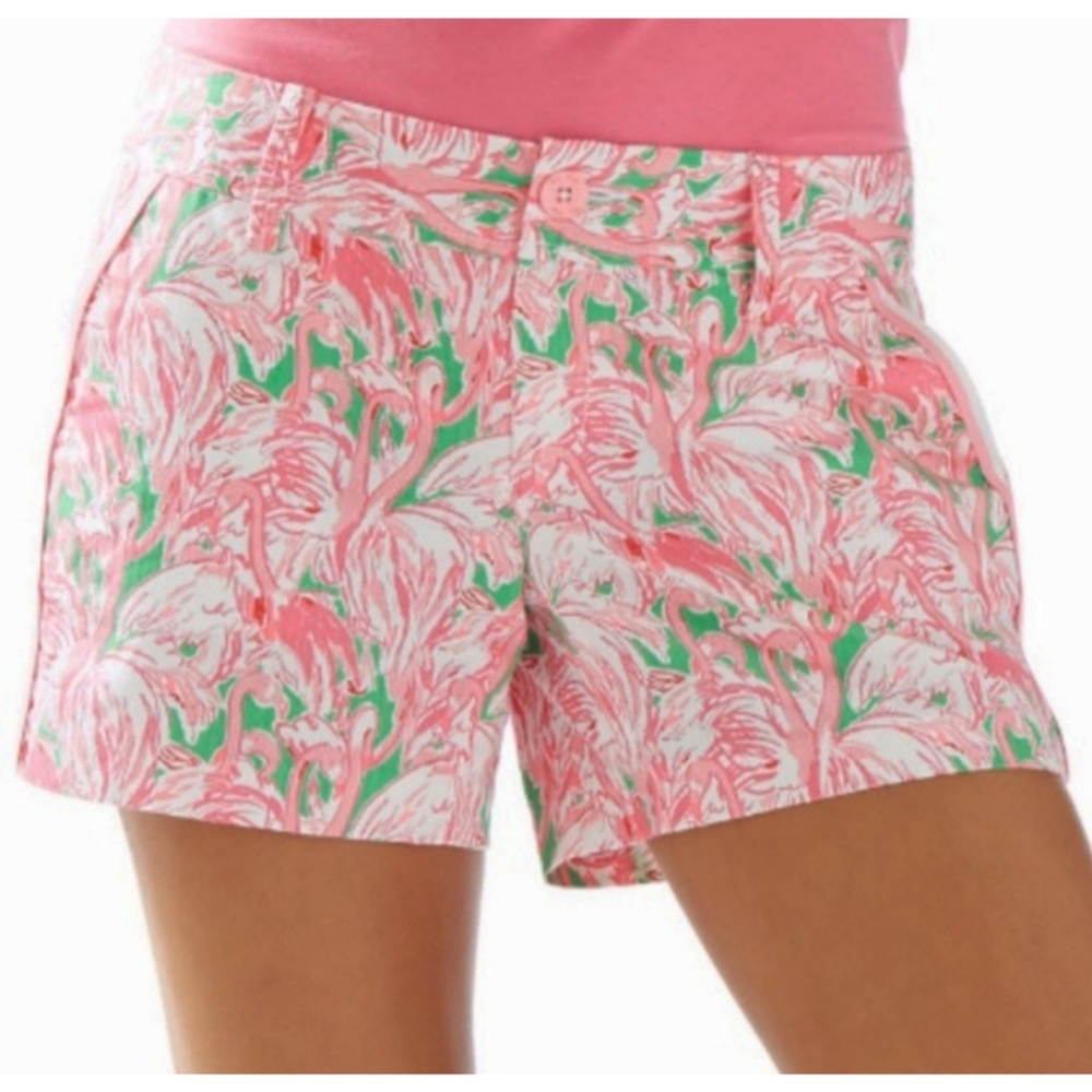 Lilly Pulitzer Callahan Pink Flamingo Shorts